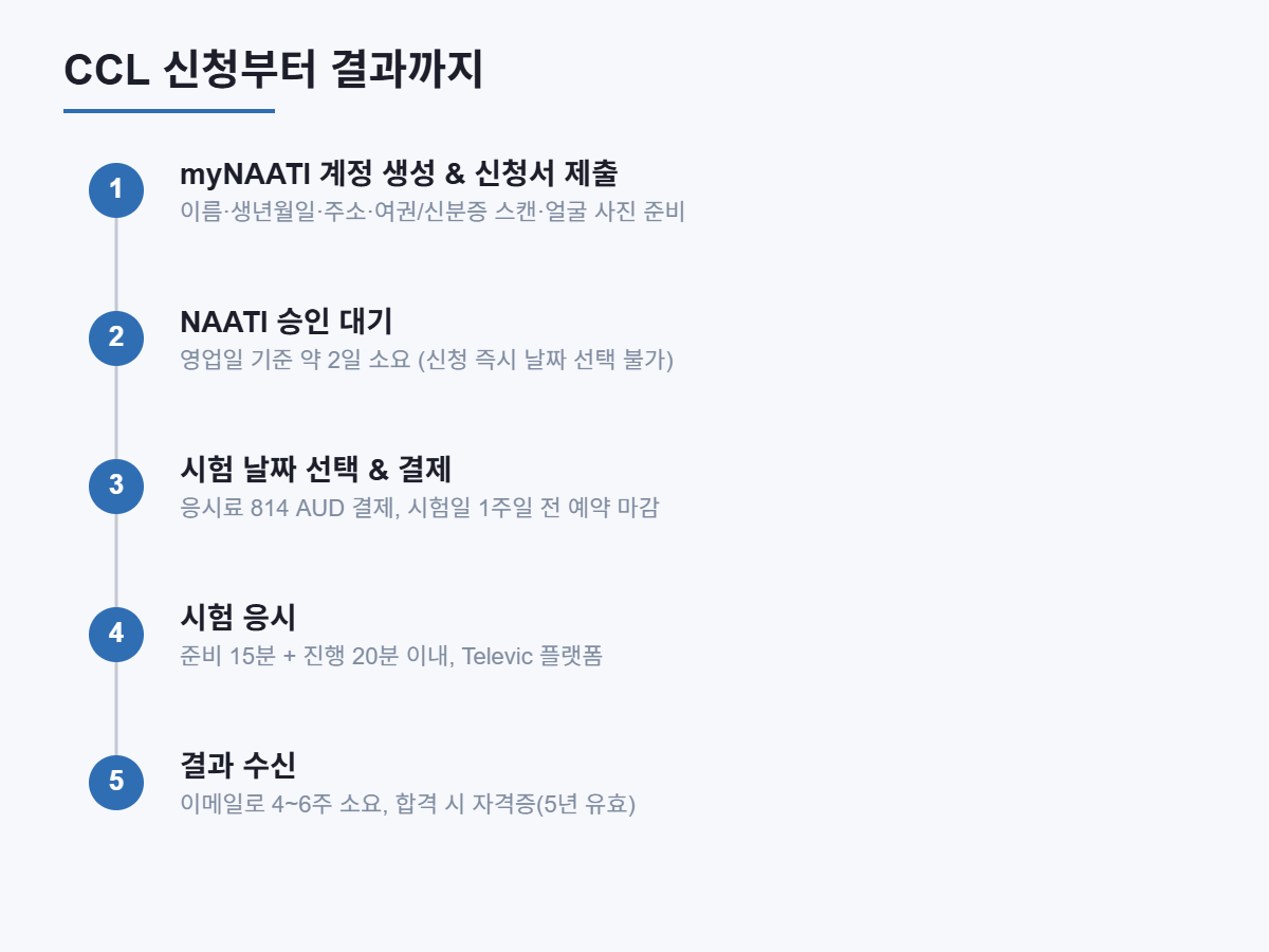 CCL 신청부터 결과 발표까지 절차 타임라인